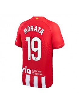 Atletico Madrid Alvaro Morata #19 Replika Hemmakläder 2023-24 Kortärmad